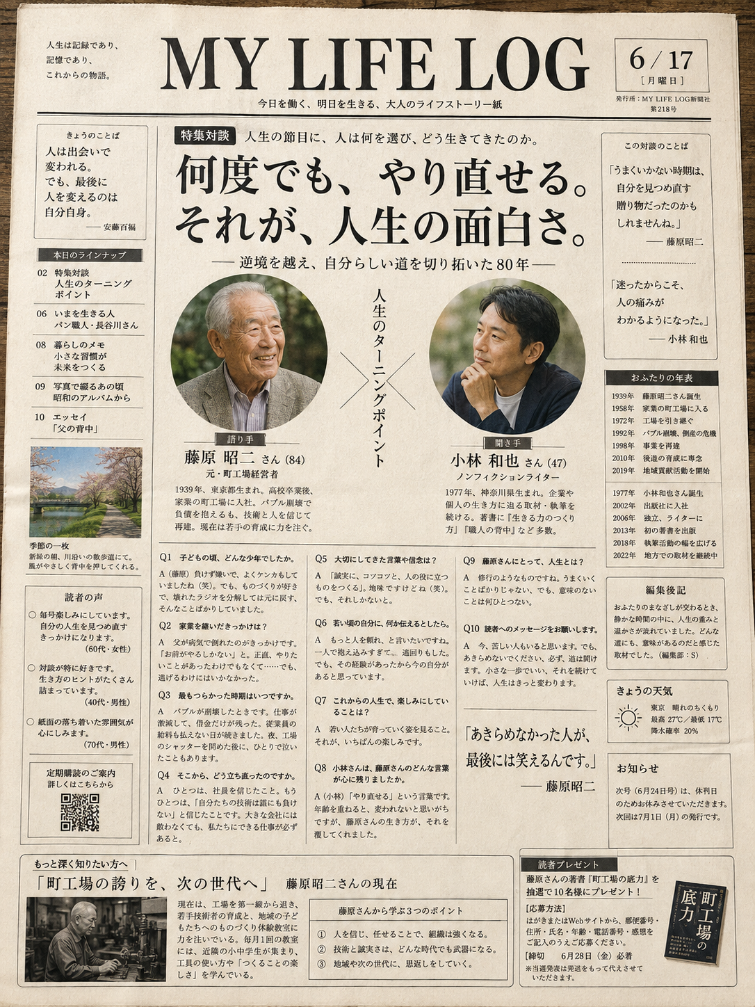 紙面サンプル:対談
